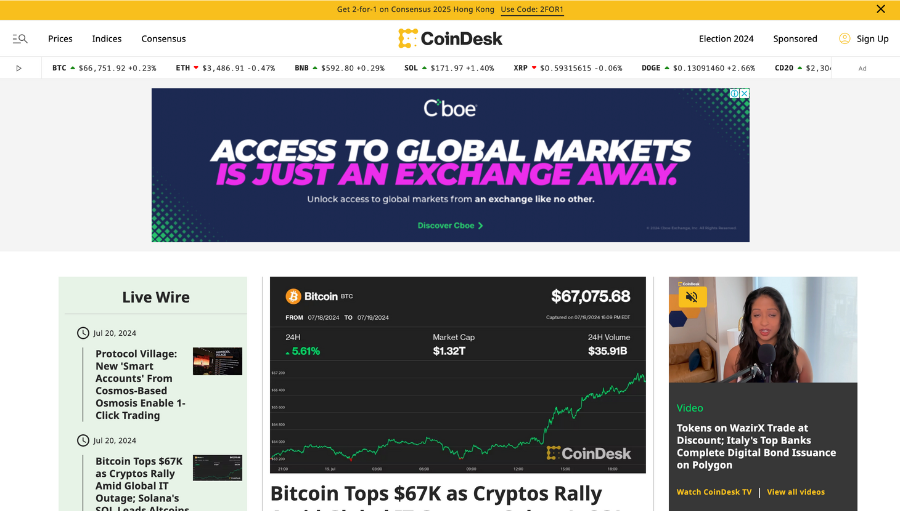 crypto market news