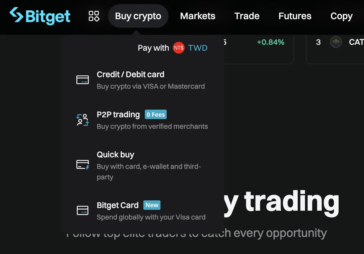 Bitget, Crypto Trading