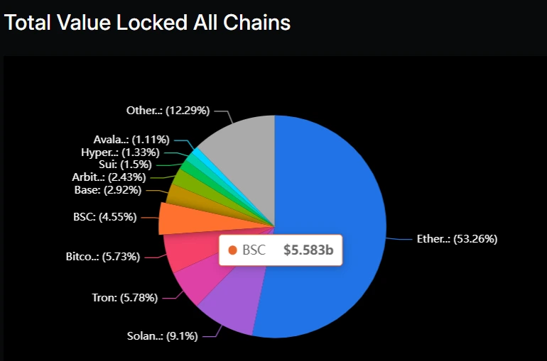 BNB Chain's DeFi Ecosystem Struggles with TVL Growth